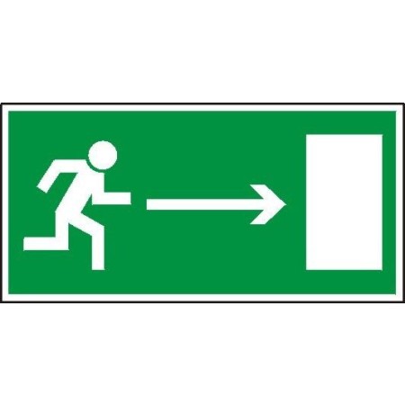 EG-tablice „Kierunek do wyjścia drogi ewakuacyjnej (w prawo)”