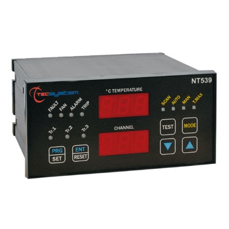 Przekaźnik do pomiaru temperatury trzech transformatorów NT539 TECSYSTEM S.r.l.