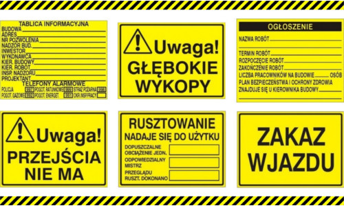 Tablice budowlane - niezbędne na każdej budowie